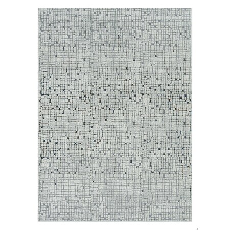 Homeroots 39 x 55 in. Grey Polyester Rug 374794